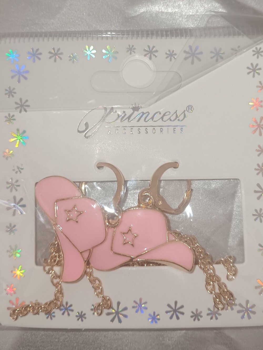 Pink Cowboy Hat Earrings!